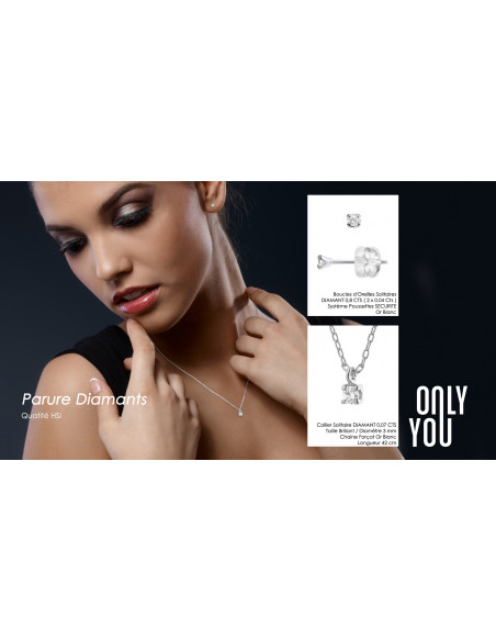 Parure Silver Diamond